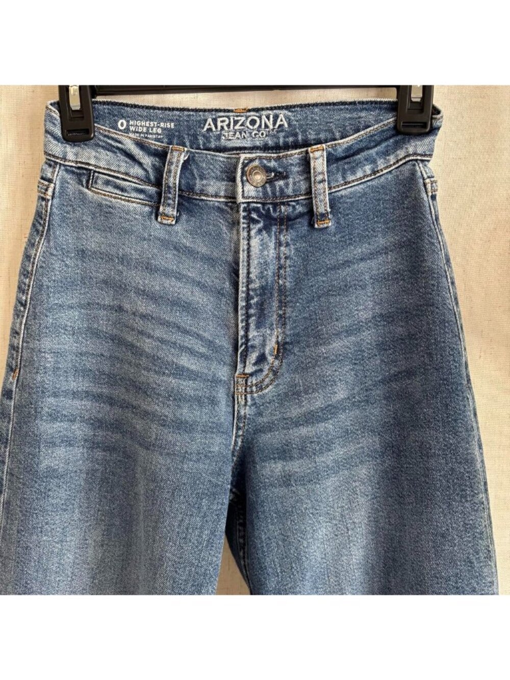 Arizona Jeans Co High Rise Wide Leg Size 0 - Picture 2 of 5